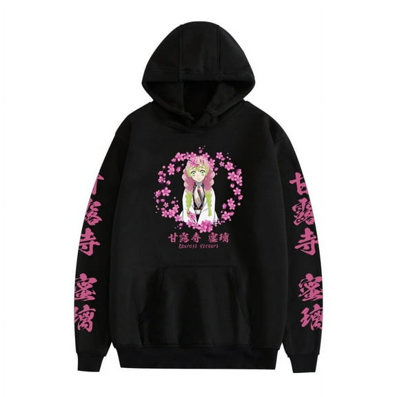 Leveorch Kanroji Mitsuri Hoodie Printed Sweatshirt Unisex Spring Long Pullover