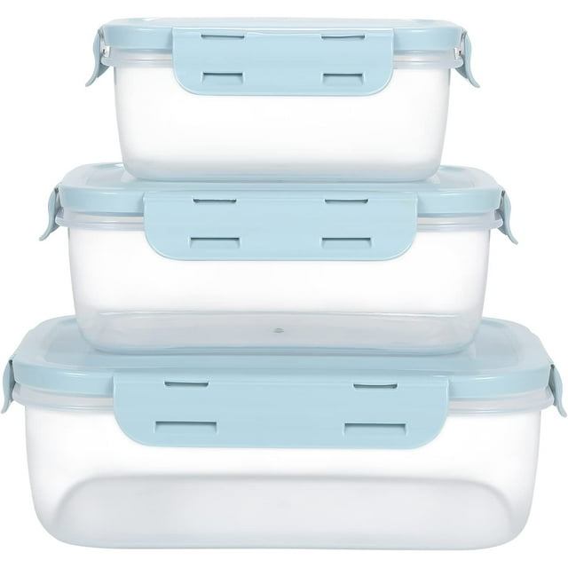 Jinsinto Food Storage Containers with Airtight Lids, Bento Box Meal Prep Container,Lunch Box with Lids, Plastic Storage Container