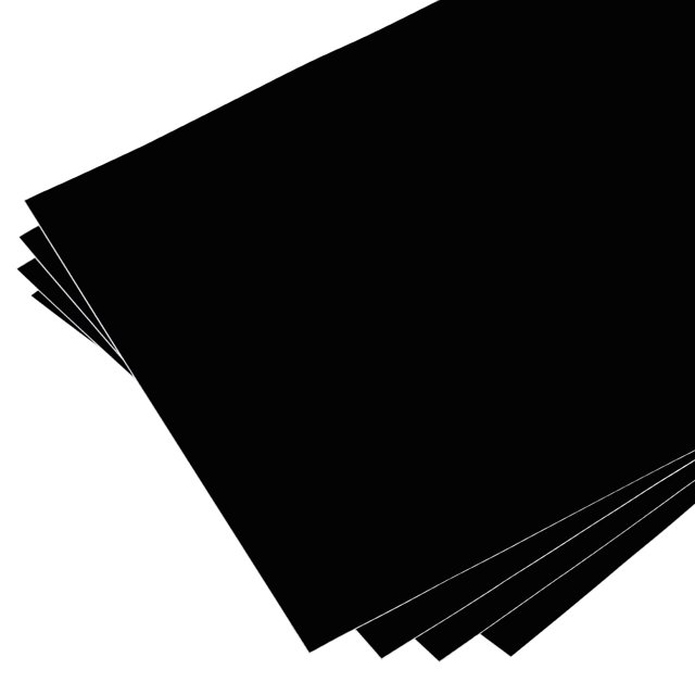Vinilo Láminas Adhesivo 30 x 30cm Unique Bargains Negro 4 Hojas