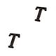 thumbnail image 4 of Ounissouiy Letras de metal negro para puertas Fácil de instalar y decoración efectiva T confiable y duradera t 2Conjunto, 4 of 6