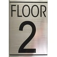 thumbnail image 3 of Floor number Sign Set ( BRUSH ALUMINIUM ), 3 of 3