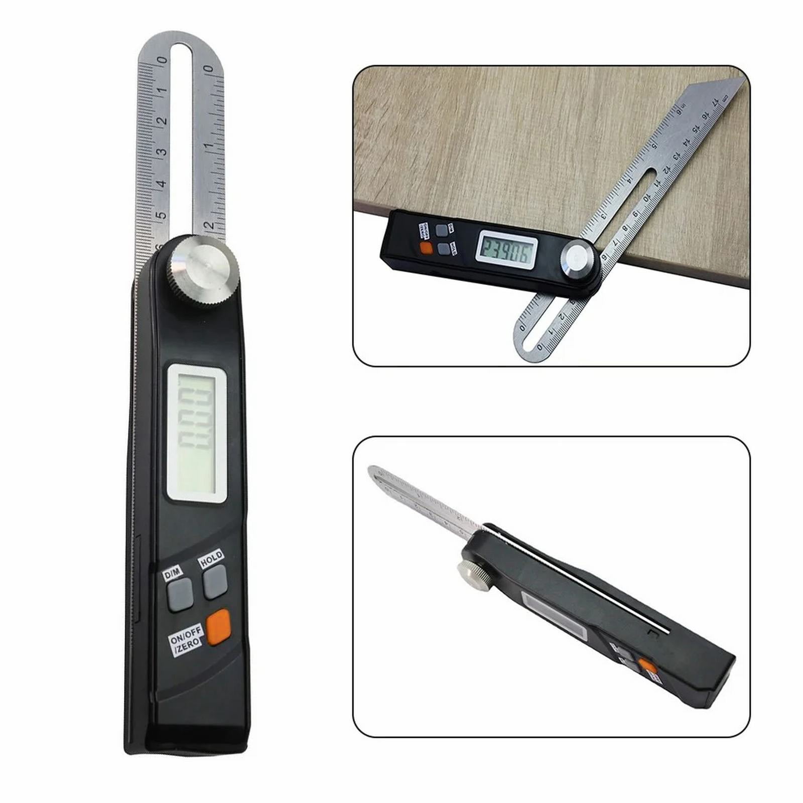 1Pcs Digital Protractor,T-Bevel Gauge & Protractor,Digital Angle Finder with Lcd Display,Digital Display Square Woodworking Measuring Ruler for Woodworking, Metalworking, Construction,White