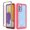 Pink, variant on SaniMore for Samsung Galaxy A72 Case, Rugged PC Back & TPU Bumpers Two-Layer Structure Transparent Cover with PET Screen Protector Shockproof Protective Shell for Samsung A72, Black