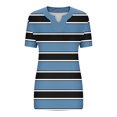 thumbnail image 5 of Vmvidoty Womens Summer Short Sleeve Shirts 2026 Fashion Plus Size V Neck Outfits Clothes L-5XL Going Out Tops for Women Navy L, 5 of 5