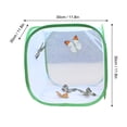 thumbnail image 3 of Amdohai Collapsible Insects and Butterflies Habitat Cage MeshTerrarium Pop-up Insect-proof White Green Translucent Polyester Bottom, 3 of 8