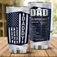 thumbnail image 2 of Dad Tumbler Gifts for Daddy from Daughter Son Nutrition Facts 20oz Stainless Steel Insulated with Lid Thermos Coffee Cup Travel Drinking Mug Christmas Birthday Retirement Gift Fathers Day Dad, 2 of 7