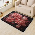 thumbnail image 2 of Peony Rugs for Living Room Bedroom - Flowers Rug 4x5 - Floral Carpet for Home Decor - Washable Non Slip Patterned Indoor Large Area Rug - Soft & Low Pile (ZN&639), 2 of 7
