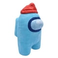 thumbnail image 2 of Among Us Huggable Buddie Plush Toy - Cyan with Beannie, 2 of 6