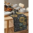 thumbnail image 6 of nqOlkjepod Retro Sunflower Table Runner 72 Inches Long Farmhouse Dress Scarves, Spring Summer Farmhouse Floral Butterfly Dining Tablerunner for Coffee Table/Kitchen Island/Party Décor, 14" x 72", 6 of 8