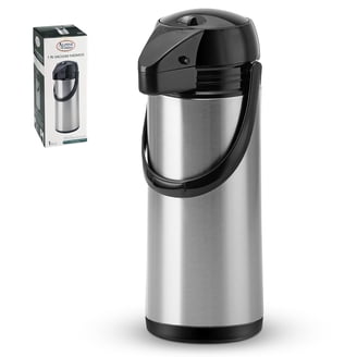 Alpine Cuisine Stainless Steel Thermos Vacuum 5-L Hand Pressed with Plastic  Handle & Lid, Leak-Proof Sports drinks jug flask for Water Coffee Tea,  Comfortable & Lightweight, Hot & Cold Beverage - Walmart.com