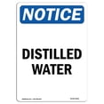 thumbnail image 1 of SignMission OS-NS-A-1218-V-11061 12 x 18 Po Panneau de Signalisation OSHA - Eau Distillée, 1 of 1