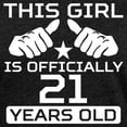 thumbnail image 3 of CafePress - This Girl Is Officially 21 Years Old T Shirt - Womens Football Shirt, 3 of 4