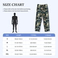 thumbnail image 4 of Fuzoiu Watercolor Floral Print Men's Pajama Pants,Lounge Pants for Men,Lounge PJ Bottoms,Sleepwear Pants with Drawstring Pockets -X-Large, 4 of 6
