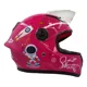 thumbnail image 3 of Casco Infantil Niño Niña Cerrado Moto Certific Dot Azul Rosa Diseño Lisa Tamaño Del Casco L, 3 of 6