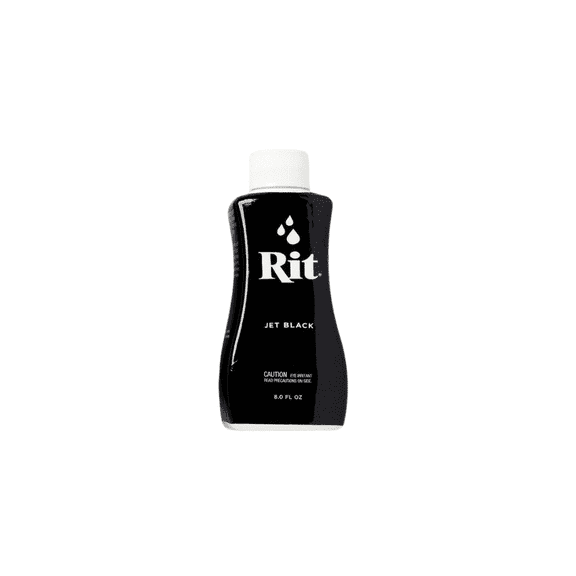 Craft County Rit Dye – 8 Oz. Liquid Fabric Dye for Clothing, Décor, and Crafts, Jet Black