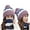 Purple, variant on Winter Fashion Warm Elastic Soft Ear Protection Knitted Scarf Hat Fleece Lined Beanie Hat