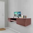 thumbnail image 2 of Wall Mounted Desk Wall Mounted Desk with Pull Out Drawer, Wall Organizer Rectangular Computer Desk, 2 of 9