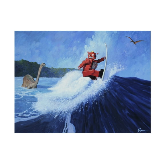 Eric Joyner 'Surfs Up' Canvas Art