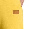 thumbnail image 6 of Men's Cotton Elastic Waist Sweatpants - Baggy, Wide Leg, Lounge Pants with Pockets for Daily Wear Yellow 3XL, 6 of 7