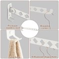 thumbnail image 2 of Aovky Wall Mounted Drying Rack, 2 Pack Stainless Steel Foldable Clothes Drying Rack Wall Mounted, Indoor Wall Mounted Hanger Space Saver for Laundry Room Bedroom, White, 2 of 8