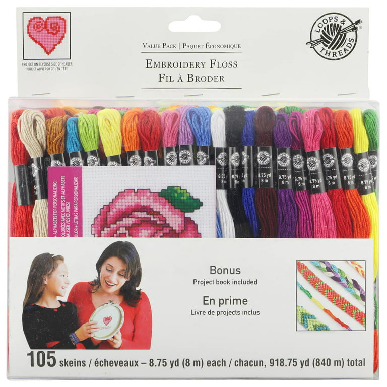 Incraftables Embroidery Floss for Friendship Bracelets String Making 100pcs  Multicolor