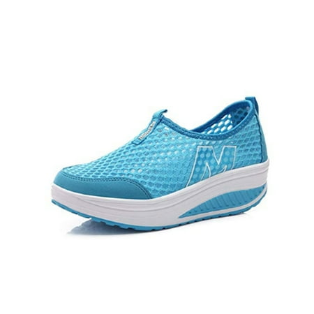 

Women Shake Shoes Trainers Casual Training Platform Breathable Mesh Sneakers 42