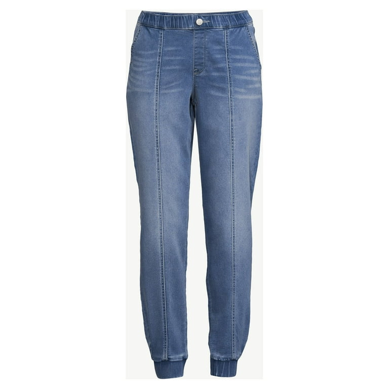Sofia Jeans Women s Paula Knit Denim Joggers Walmart