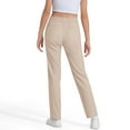 thumbnail image 4 of Kiijoy Little Girls Stretch Chino Pants School Uniform Straight Pull On Pants, Sizes 5-6, 4 of 4