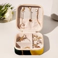 thumbnail image 6 of Thanksgiving Pear Decorative Square Travel Portable Jewelry Display Box - Earring Organizer, Necklace and Bracelet Storage Case for Girls and Women, 6 of 6