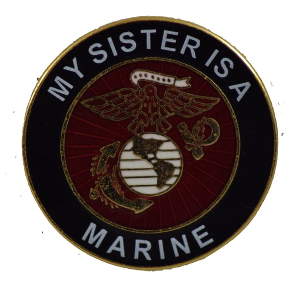 MY SISTER IS A MARINE HAT PIN