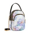thumbnail image 7 of FORMRS Crossbody Bag for Women Quilted Travel Shoulder Cell Phone Purse with Chain Strap Handbag, Pastel Flower Pattern, 7 of 7