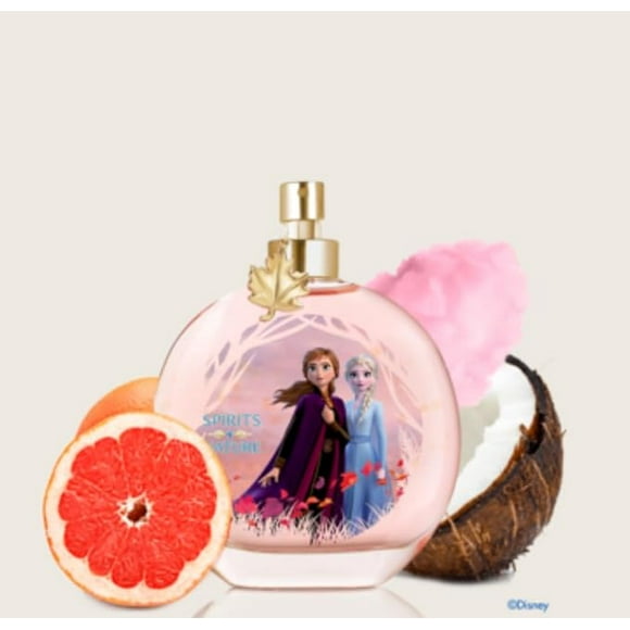 Fragancia Infantil Floral Frutal para Niña, 50 ml – Aroma Dulce de Mandarina, Coco y Algodón de Azúcar con Clip Dorado Decorativo