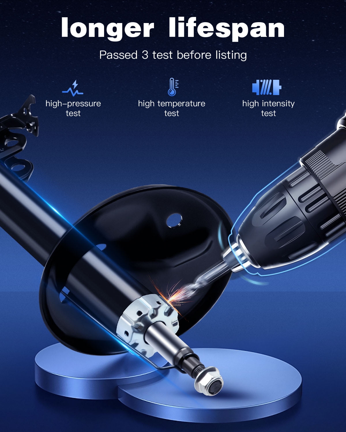 Shocks Struts,ECCPP Front Rear Shock Strut Absorbers Kits for 1996 1997 1998 1999 2000 for Toyota RAV4