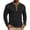 Black, variant on Henley Shirts for Men Long Sleeve Ribbed Knit Casual Tees with Contrast Button Placket Slim Fit Pullover Tops Basic Lightweight T-Shirts for Fall Everyday Lounge