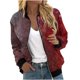 thumbnail image 2 of Puntoco Chaqueta Informal Con Cremallera Y Bolsillo De Color Liso Para Mujer, De Halloween, 2 of 5