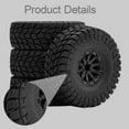 thumbnail image 6 of 4 RC Car Tires 1/10 Scale Simulation Wheel Easy Installation for Crawler Trail Trucks, 6 of 9