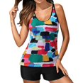 thumbnail image 1 of Swim Suits  Women Plus Size Womens Swimwear Tankini Swimsuit Plus Tummy Control Bathing Suits Tankini Tops Shorts, 1 of 9