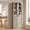 Wash Gray, variant on Homieasy 80'' Tall Pantry Storage Cabinet with Glass Doors, 6-Tier Floor Standing Cupboard with Adjustable Shelves for Kitchen, Dining Room, Nature