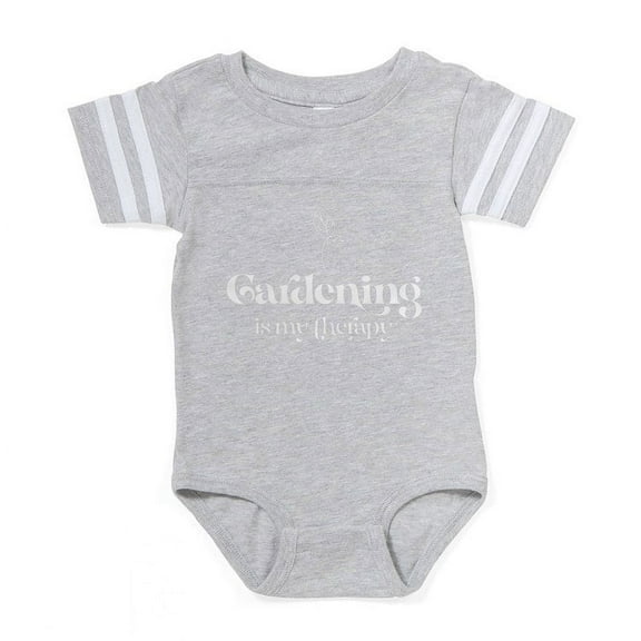 CafePress - Gardening Is My Therapy - Cute Infant Baby Football Bodysuit