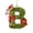 B, variant on QISIWOLE Letter R Christmas Alphabet Ornament, Personalized Acrylic Letter Pendant, 3.15 x 3.15 in Acrylic Letter Ornament, for Christmas Tree Wreath Holiday Decor