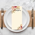 thumbnail image 3 of Koyal Wholesale Vintage Floral Printable Wedding Paper Menu Cards for DIY Printer, Pack of 52, 3 of 5
