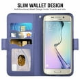 thumbnail image 2 of Cover for Huawei P20pro Cover, Mobile Phone Cover Compatible with Huawei P20 +, Mobile Phone Case Protective Cover Bag Case Fabric And Pu Leather with Credit Card Holder, Blue, 2 of 6