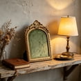 thumbnail image 7 of Gumesh 6x8 Picture Frame Vintage Gold Frames, Antique Gold Ornate Resin Photo Frame with Glass Front for Tabletop and Wall Mounting, Arched Picture Frame for Home Decor, 7 of 7