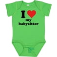 thumbnail image 3 of Inktastic I Heart My Babysitter Boys or Girls Baby Bodysuit, 3 of 5