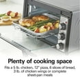 thumbnail image 5 of Hamilton Beach 6 Slice Sure-Crisp Air Fry Oven with Easy-View Window, Silver with Black and Stainless Steel Accents, 31480, 5 of 9
