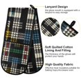 thumbnail image 4 of Dailycode Double Sided Oven Mitt with Loop Heat Resistant Kitchen Long Potholders 7" x 35" Multicolored Scottish Tartan, 4 of 6