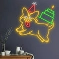 thumbnail image 3 of Glowneon Corgi Birthday Neon Signs, Pet Shop Sign, Pet Party Decor, 3 of 4