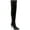 Black, variant on Womens Black Cushioned Pointed Toe Stiletto Zip-Up Dress Boots 5.5