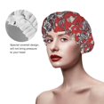 thumbnail image 4 of Kdxio Dragons2 Print Shower Cap for Women,Elastic and Reusable,Double Waterproof Layers Bathing Hat, 4 of 9