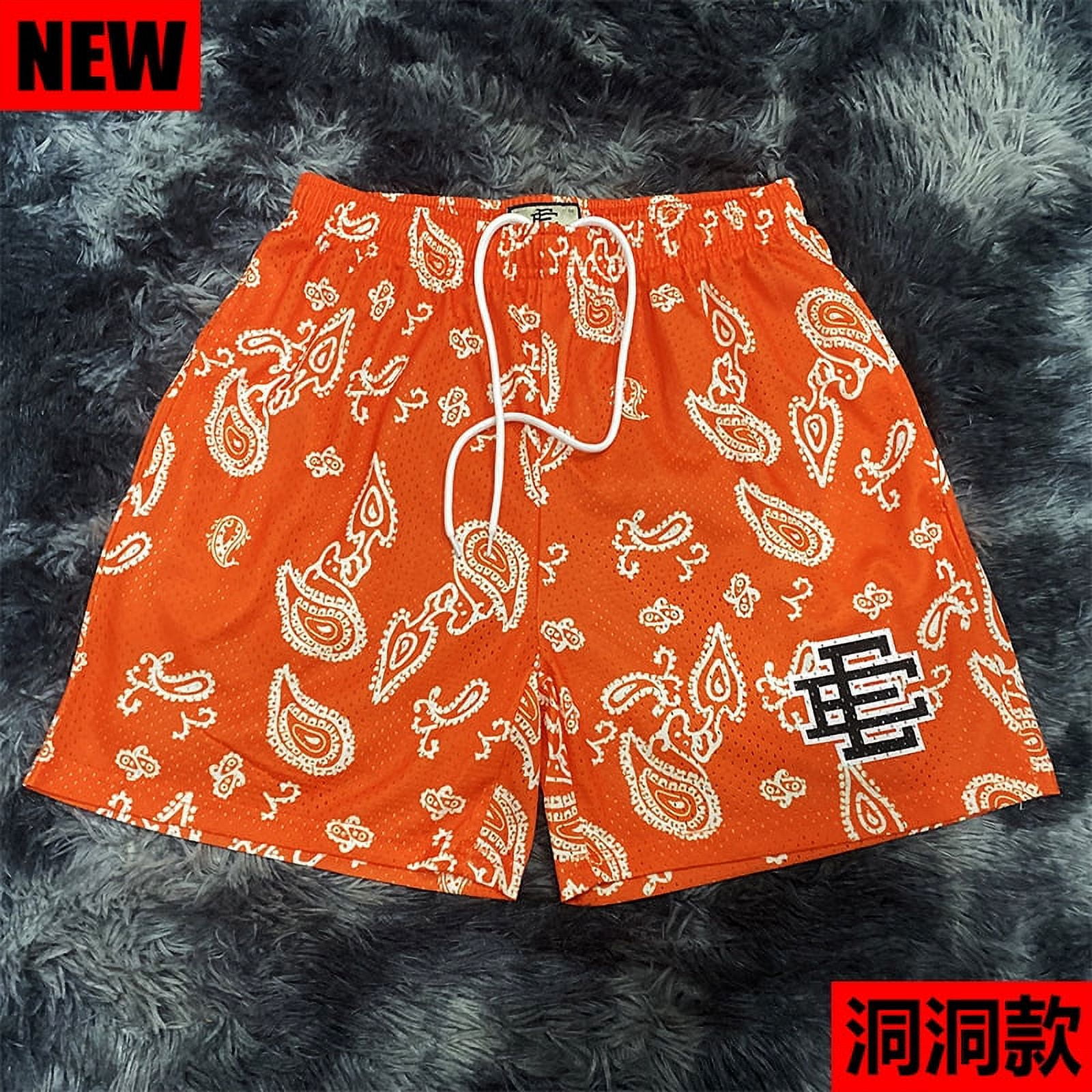 2024 Men's summer New Eric Emanuel EE Mesh Shorts Printed 2024 Men's summer New Eric Emanuel EE Mesh Shorts Printed